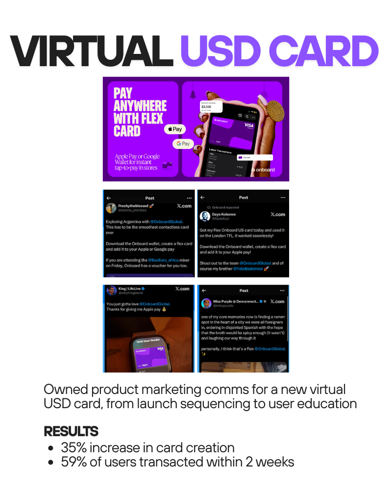 Virtual USD Card Launch