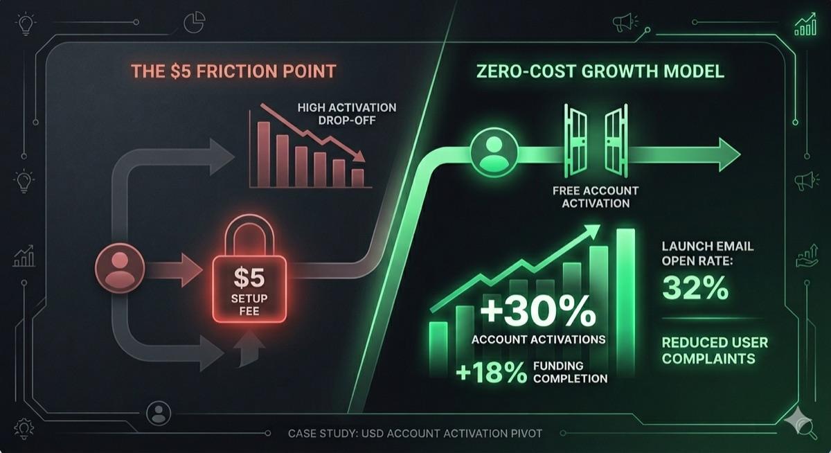 Zero-Cost USD Account Launch